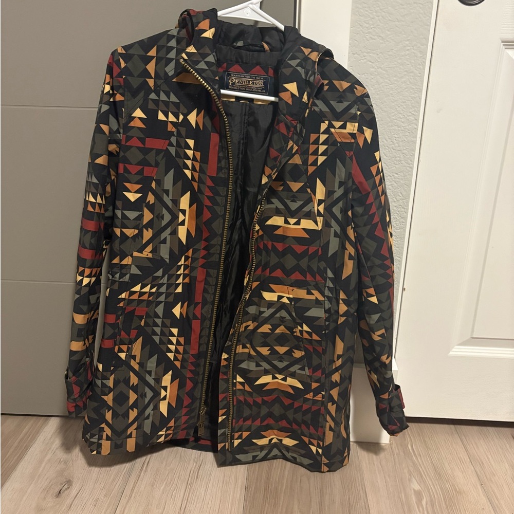 Geometric Pattern Pendleton Coat - Picture 2 of 4